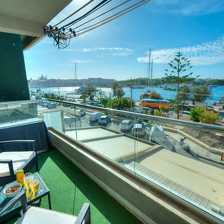 Spacious Seafront 3 Bedrooms - Balcony Goslm-7 Lejlighed Sliema